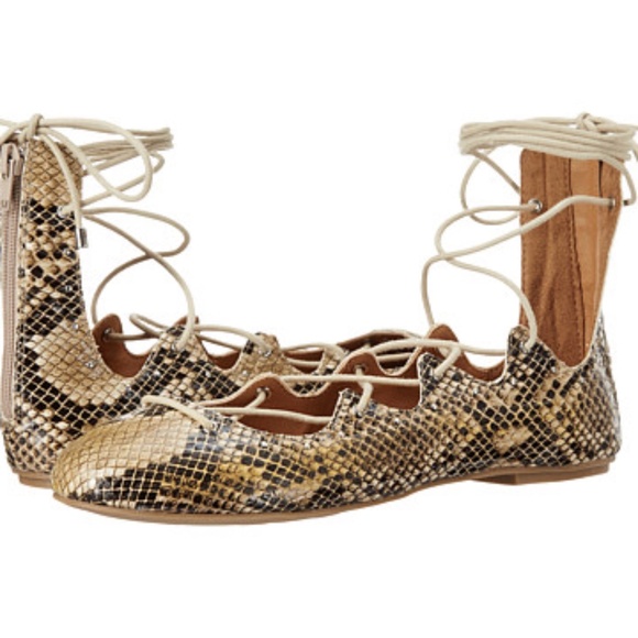 Mia Benni Snake Flats, 7.5, 8, 8.5 - Picture 1 of 7